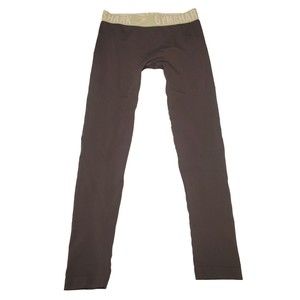 Gym Shark Womens Sz Small Long Active Leggings Gray Green